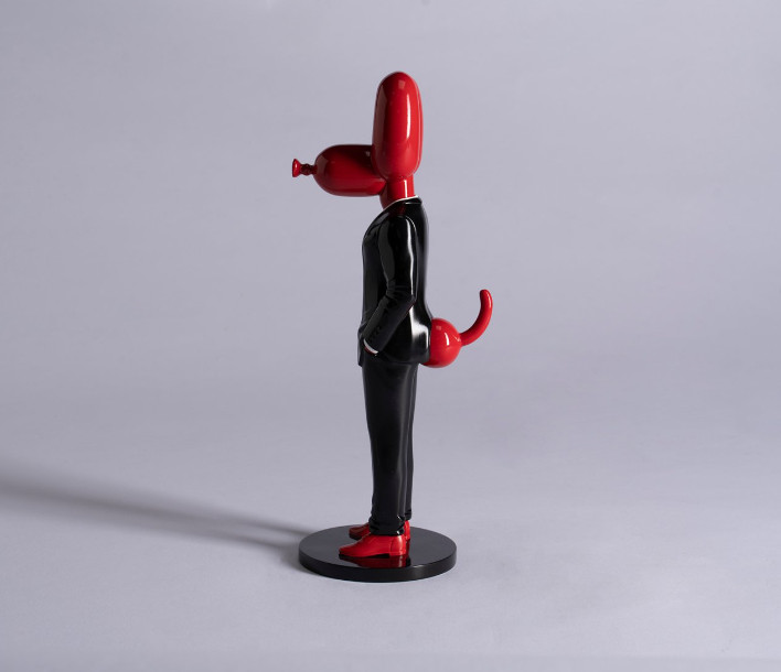 Tall Balloon Dog Sculpture Statue Figure Art Home Decor Gentleman Balloon Dog