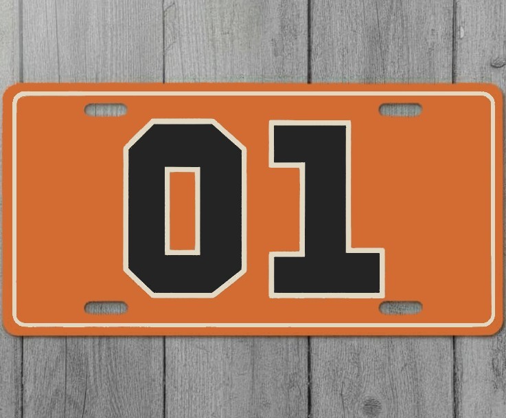 General Lee 01 6 x 12 Novelty Aluminum License Plate Made In USA New!