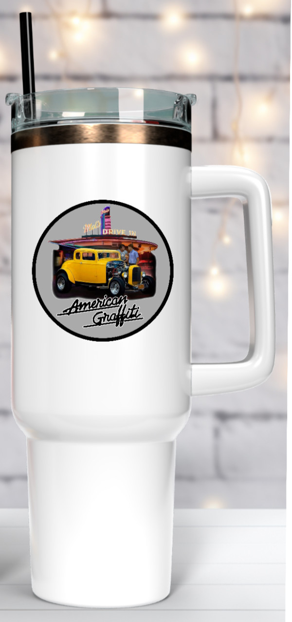 Movie – American Graffiti 4&Prime; Vinyl Decal Handmade Vehicle Decor Laptop Cooler 26