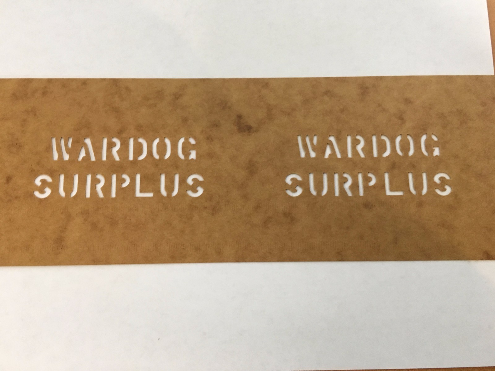 U.S Military CUSTOM MADE Oil board Stencil US Army USMC Marsh 1&Prime; 1/2&Prime; & 1/4&Prime; USN