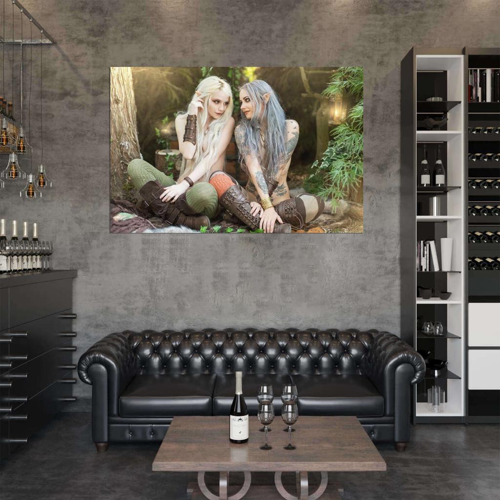 503627 Wood Elf HD Hot Sexy Cute Photo 24×18 WALL PRINT POSTER