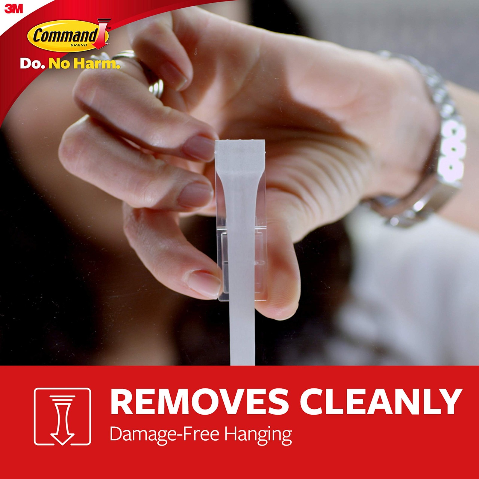 Command Medium Designer Hooks with Adhesive Strips, 3 lb Capacity (2-Pack)
