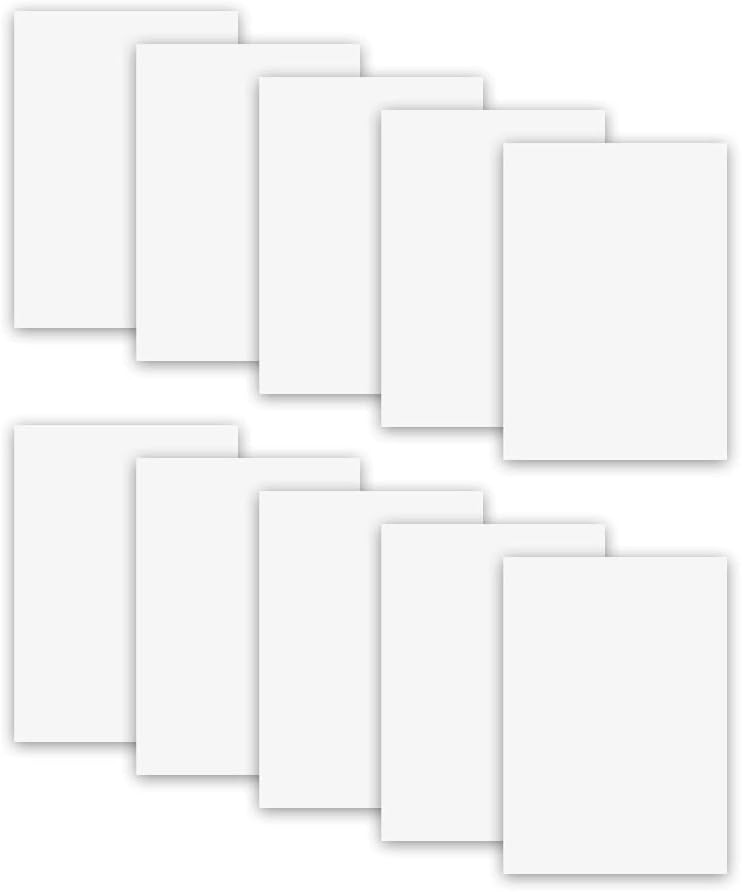 10 Pieces 8×12 inch Sublimation Blanks Aluminum Metal Board Glossy Pure White…