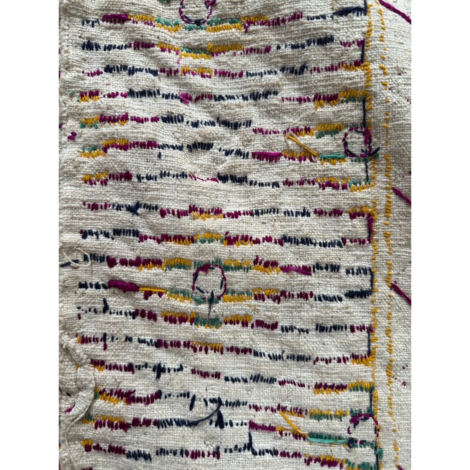 Vintage Banjara wall hanging ethnic tapestry hanging embroidery boho 35×64”