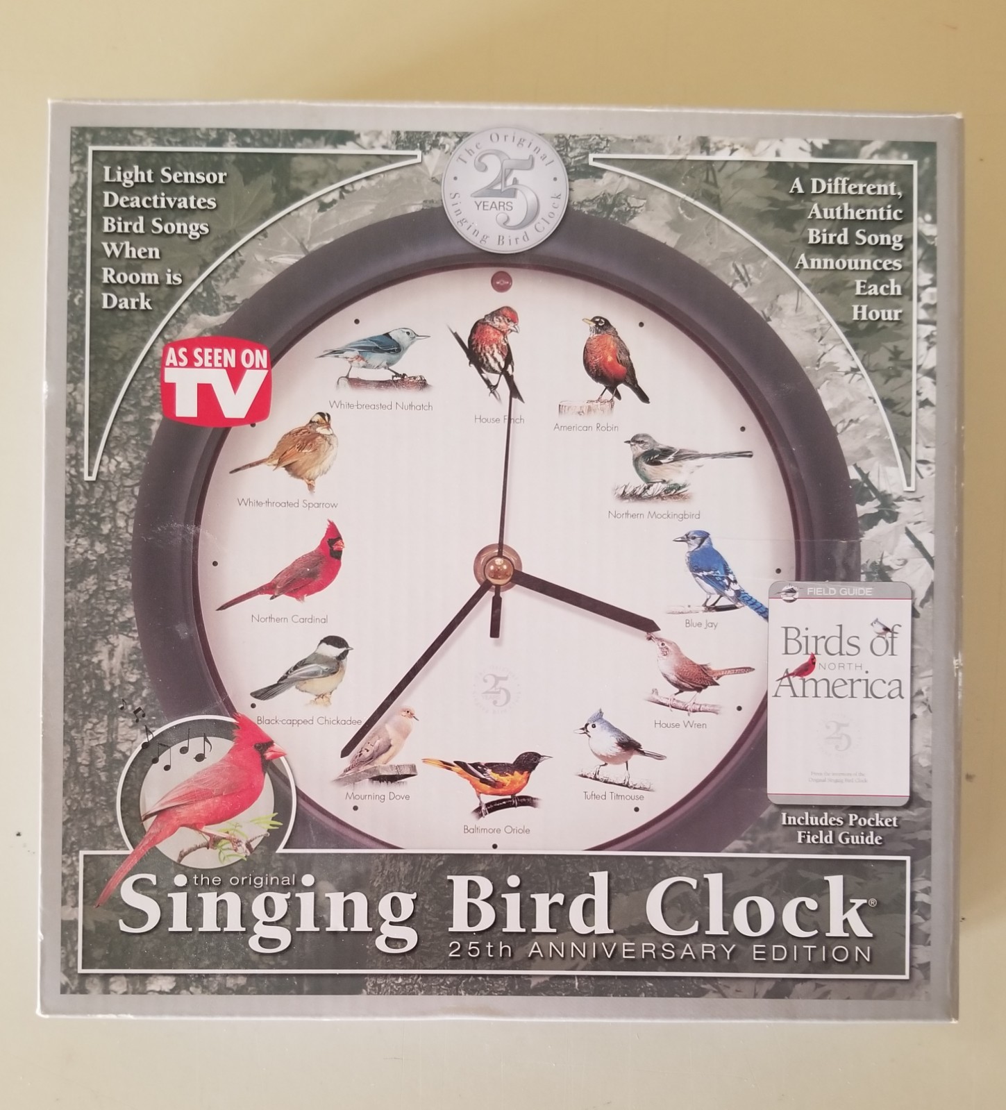 The Original Singing Bird Clock 25th Anniversary Edition As Seen on TV. *New*