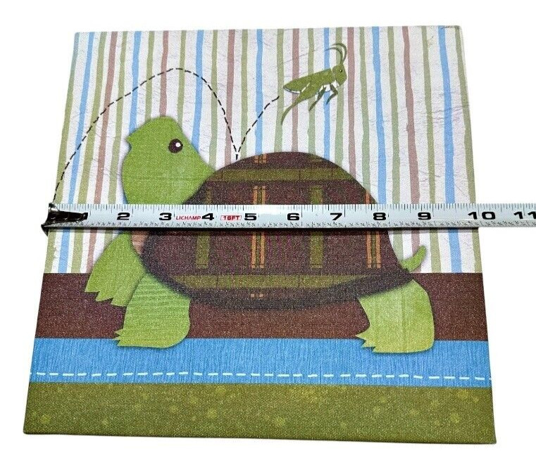 Oopsy Daisy Too Canvas Wall Art Set of 2 Frog Turtle Backyard Friends 10 x 10 In