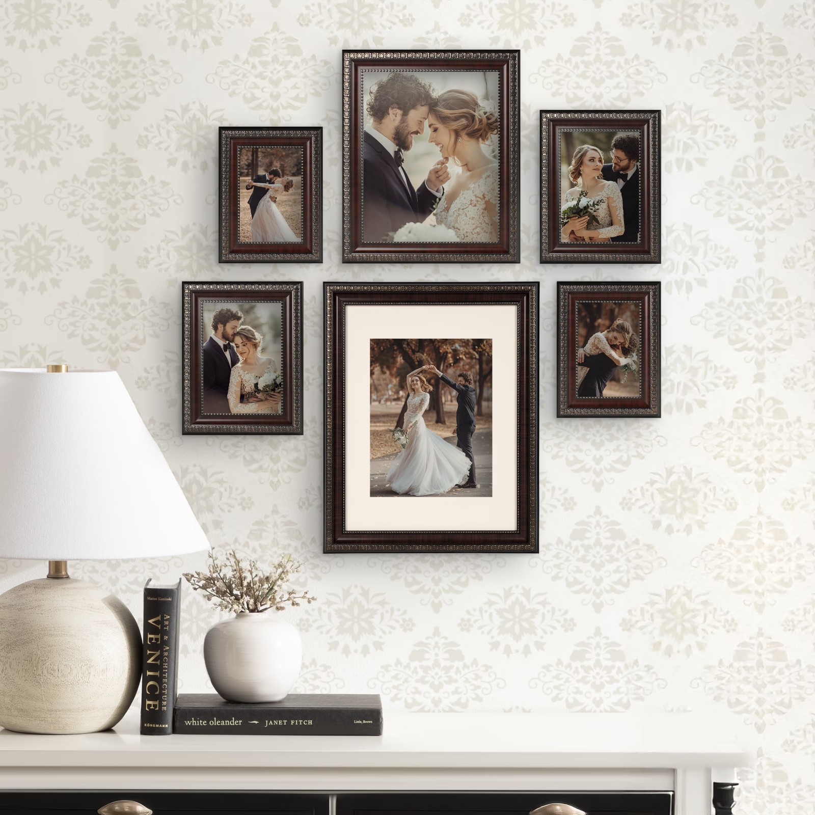 (2 pack) Mainstays – 5×7 Picture Frame – Mahogany Tabletop Photo Frame