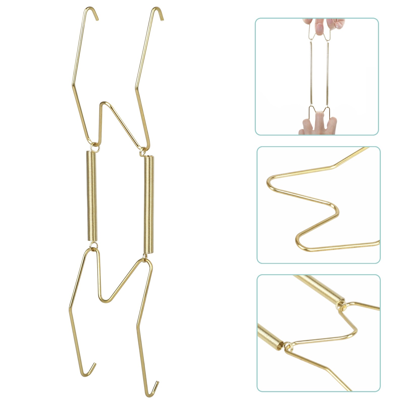 10Pcs Wall Plate Spring Hook Hanger Holder Hanging Wire Home Decor Accessory