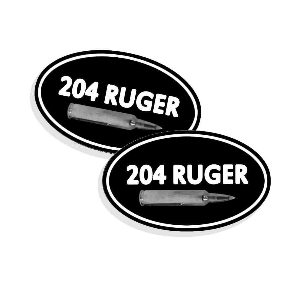 204 RUGER Ammo Can Label Stickers Decal Ammunition (2 pack)