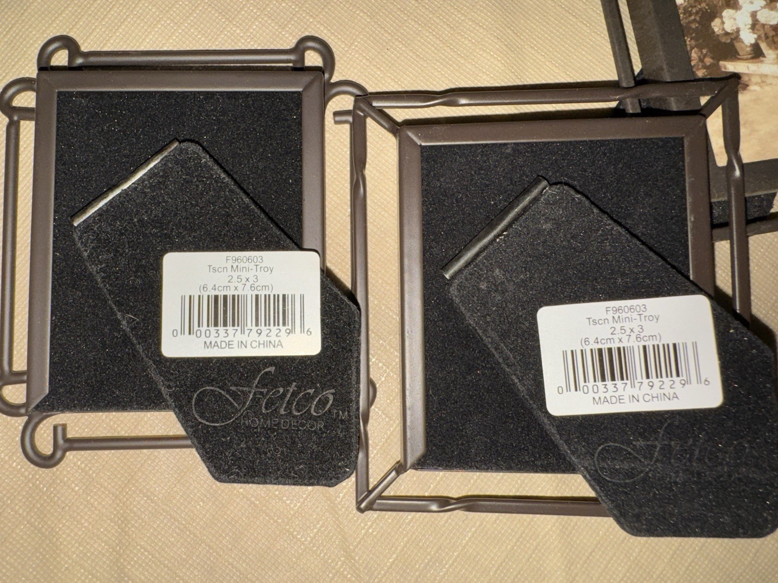 Lot of 14 Small Picture Frames Wallet Size Photos Various Materials New