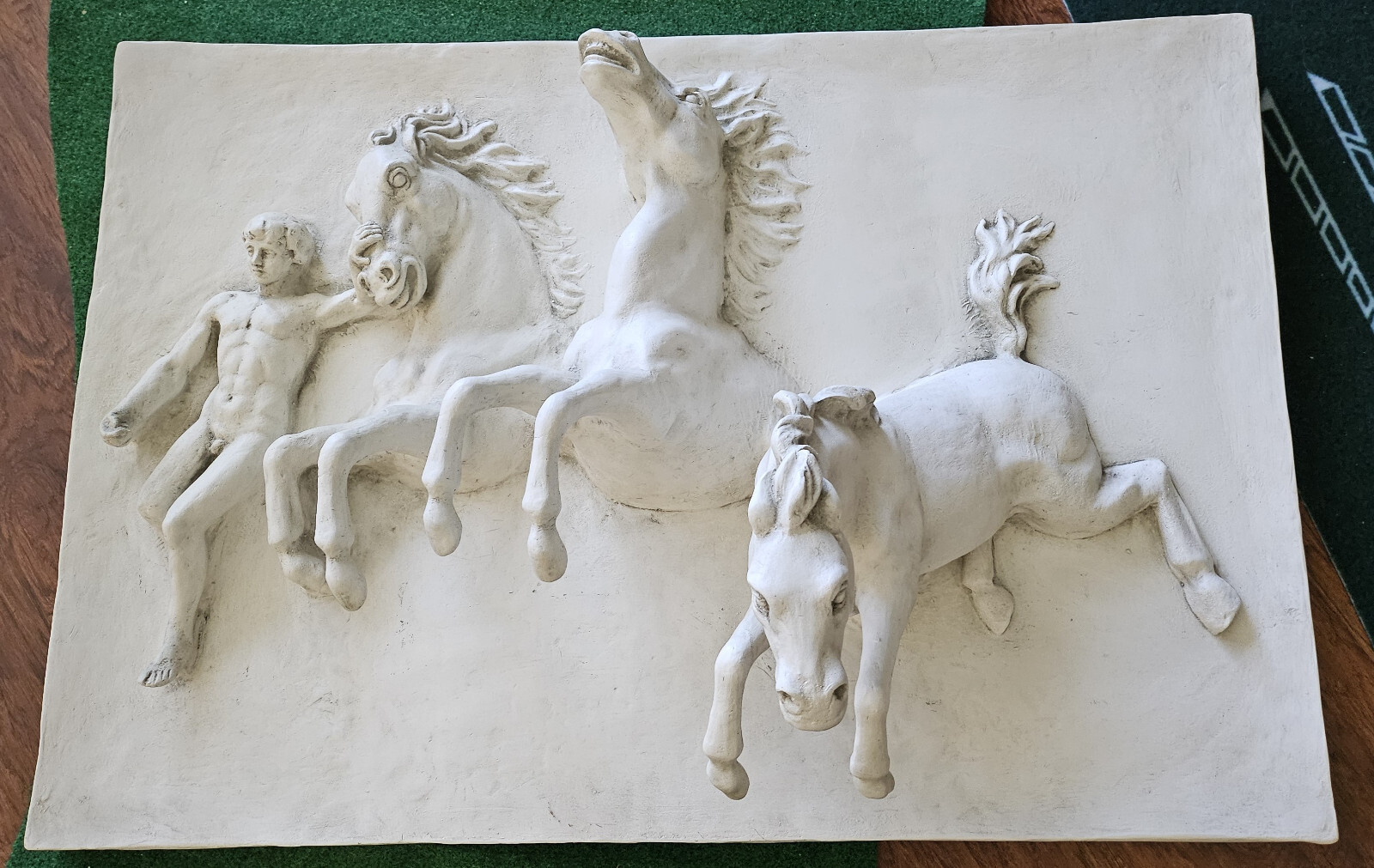 Horse Of Anahita Wall Plaque, 38.5” x26.5x 12” biggest and best version