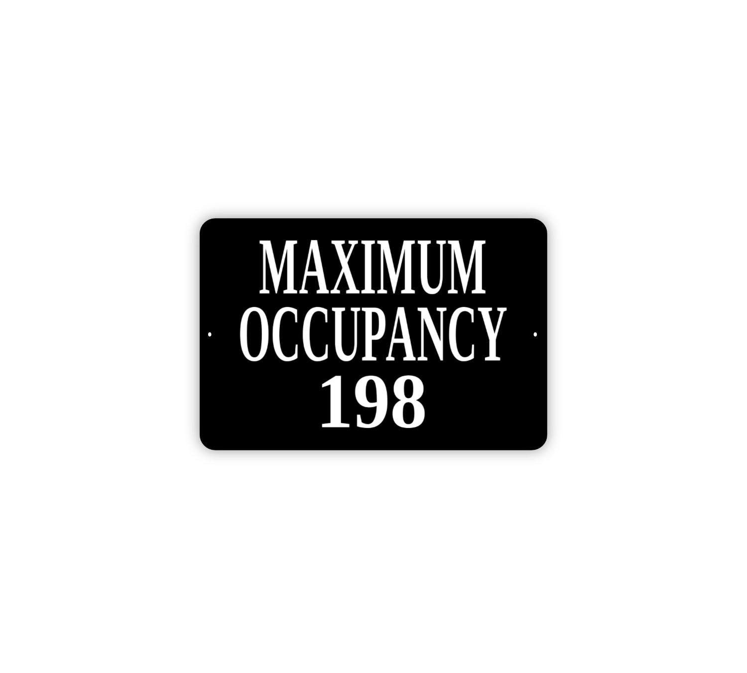 Maximum Occupancy Sign | Rustic Safety Wall Decor | Business or Office Sign