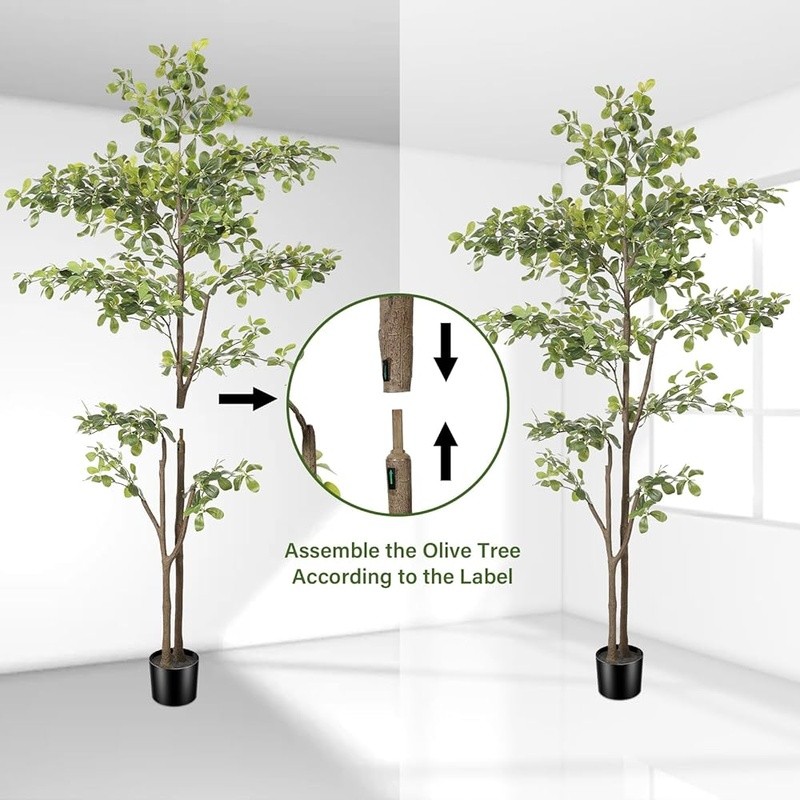 Artificial Olive Tree Indoor Adjustable Faux Plant Home Decor Easy Care New