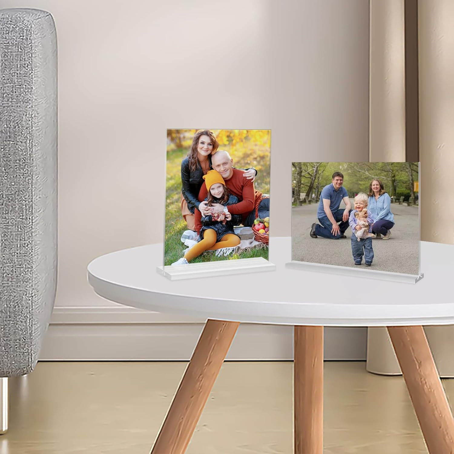 Acrylic Picture Frames 8X10 Inches, 4 Pack Clear Plastic Picture Frames Holder S