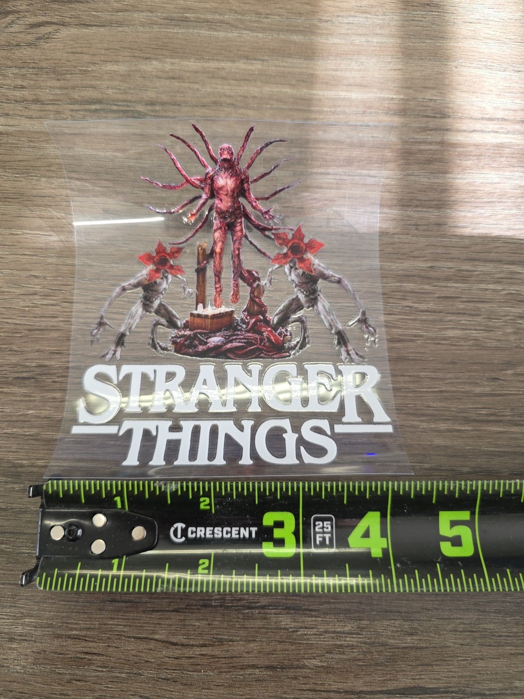 Vecna Stranger Things UV DTF Dcal Sticker Raised Waterproof Made In USA