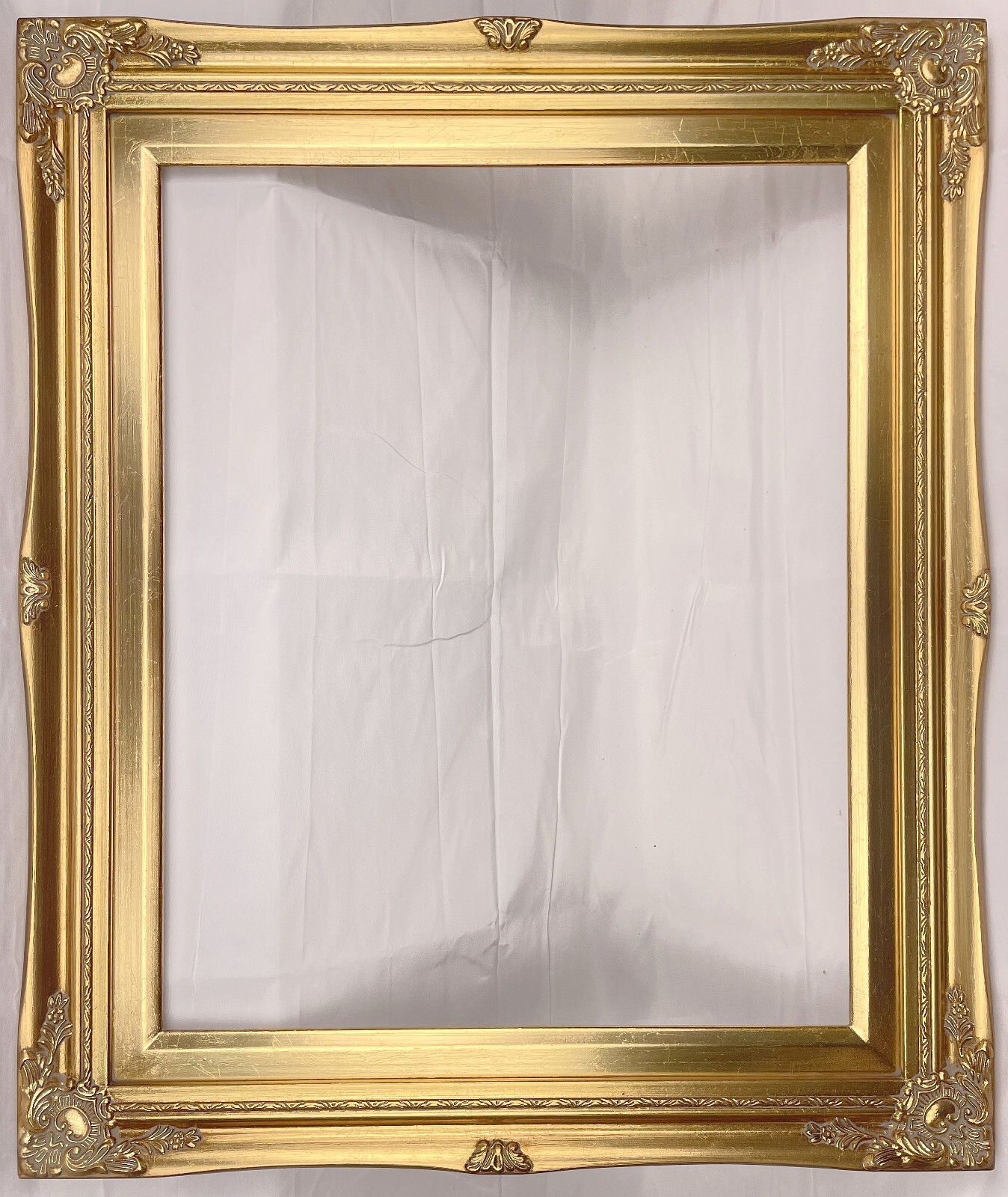 Antique Gold Ornate Baroque Wood Picture Frame Gold Liner 3&Prime; Wide