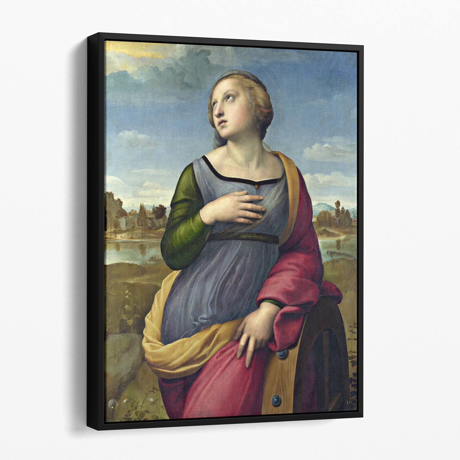 Saint Catherine of Alexandria by Raphael Christian Jesus Canvas Wall Art Print