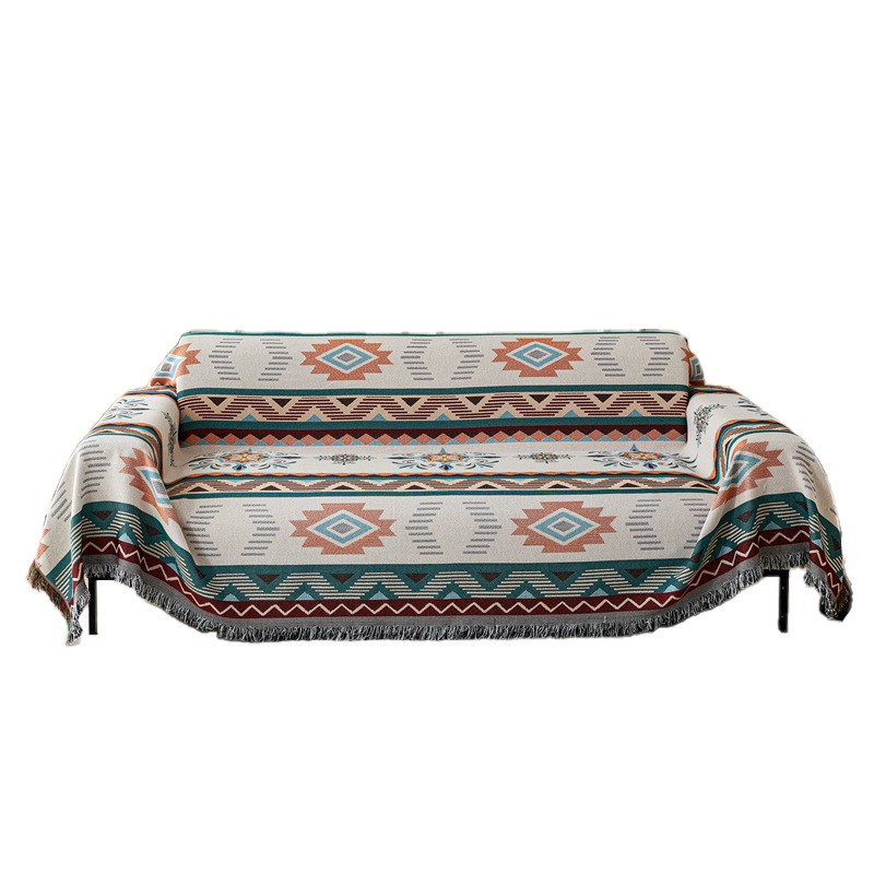 Bohemia Linen-cotton Throws Thick Sofas Settee Bedspread Bed Blanket