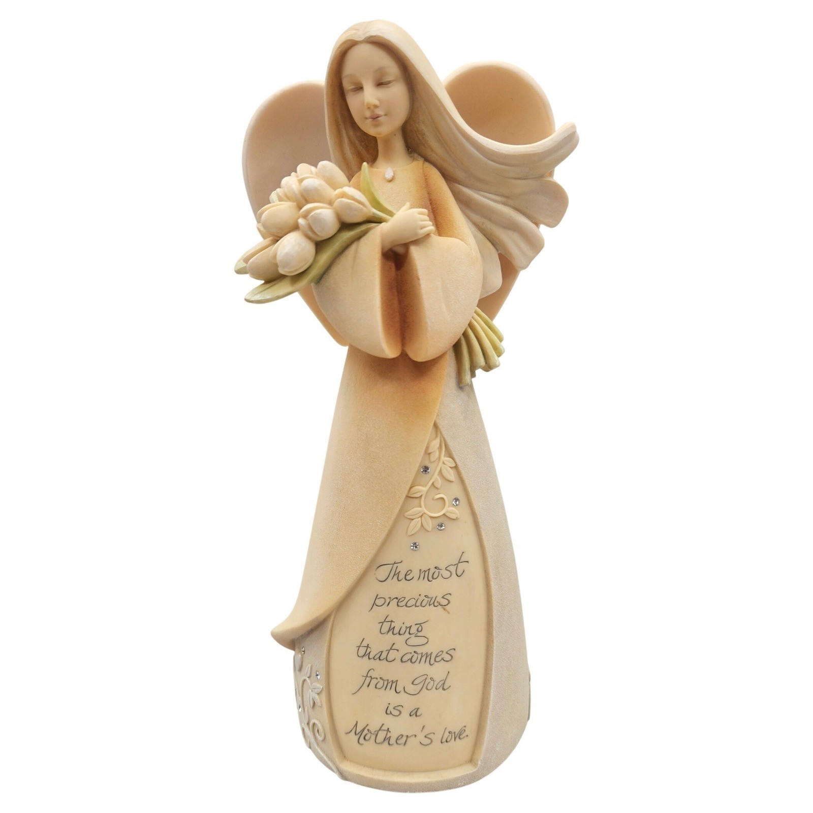 Foundations by Enesco Mothers Love Angel Figurine 4014322 Karen Hahn 2008 7.5in