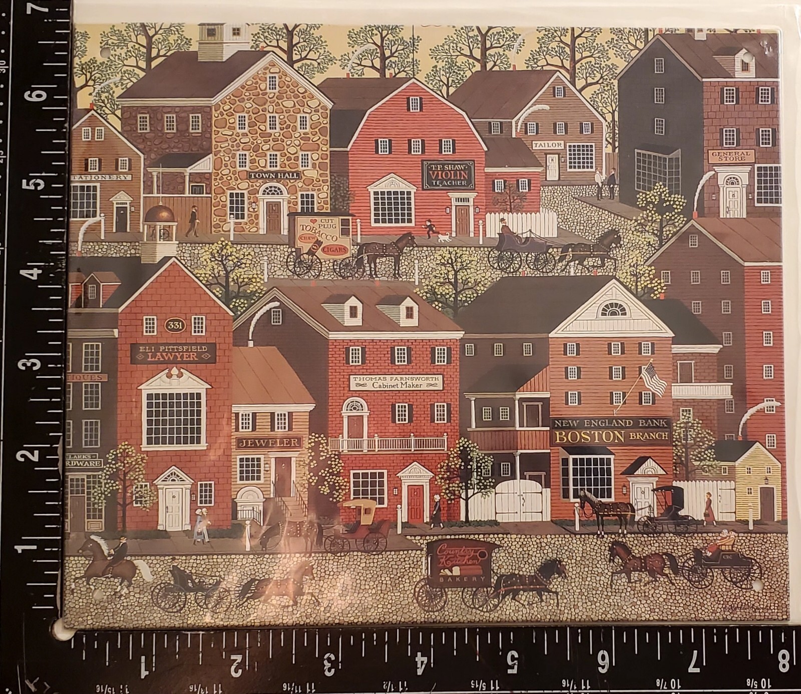 Charles Wysocki 8.25in×6.75in Print On Metal Sign L104 Lilac Point Glen 1979