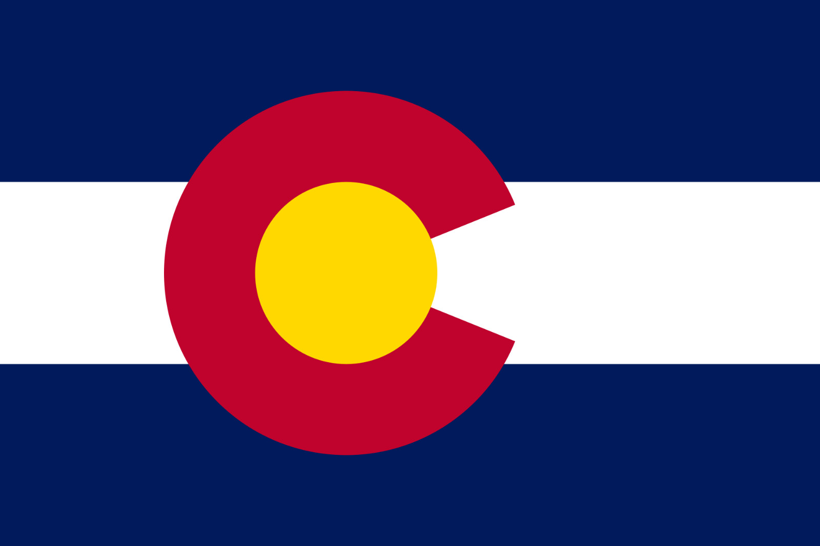 Colorado State Flag Vinyl Sticker Decal