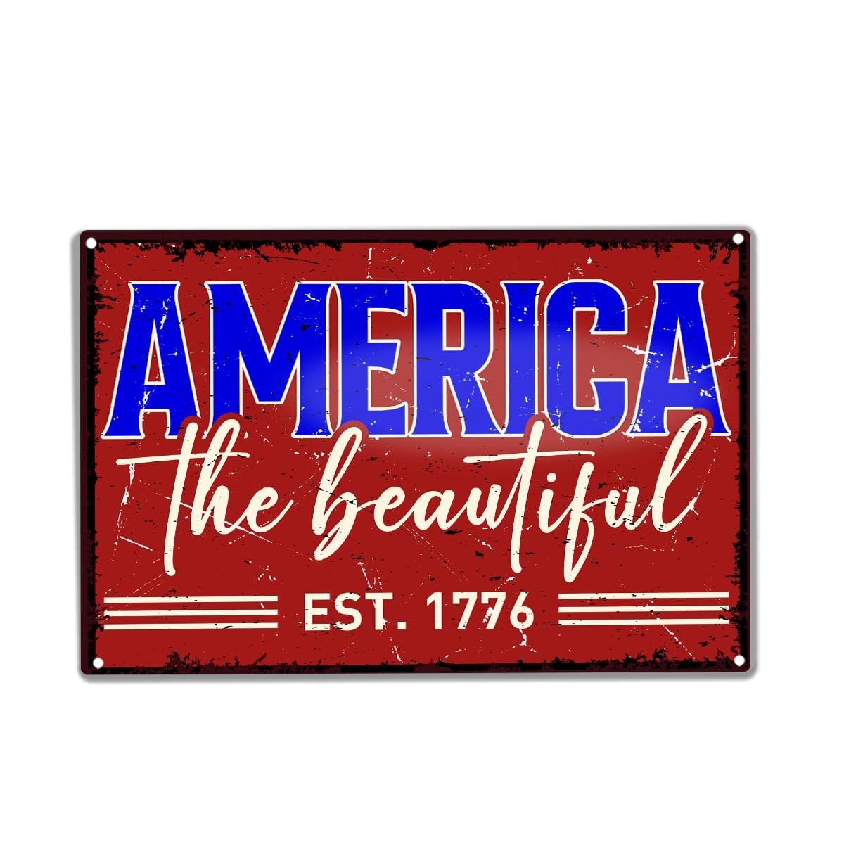 Patriotic Decor, American 250th Anniversary Decor for Home Office Wall Yard USA
