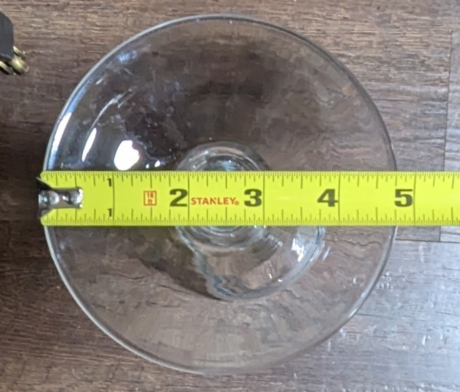 Single Long Stem Clear Crystal Glass Candle Holder 22 1/2&Prime;