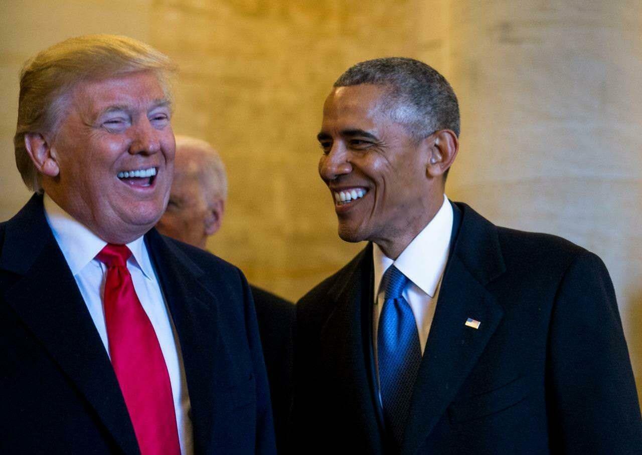 BARACK OBAMA DONALD TRUMP GLOSSY POSTER PICTURE PHOTO PRINT presidents usa 3912