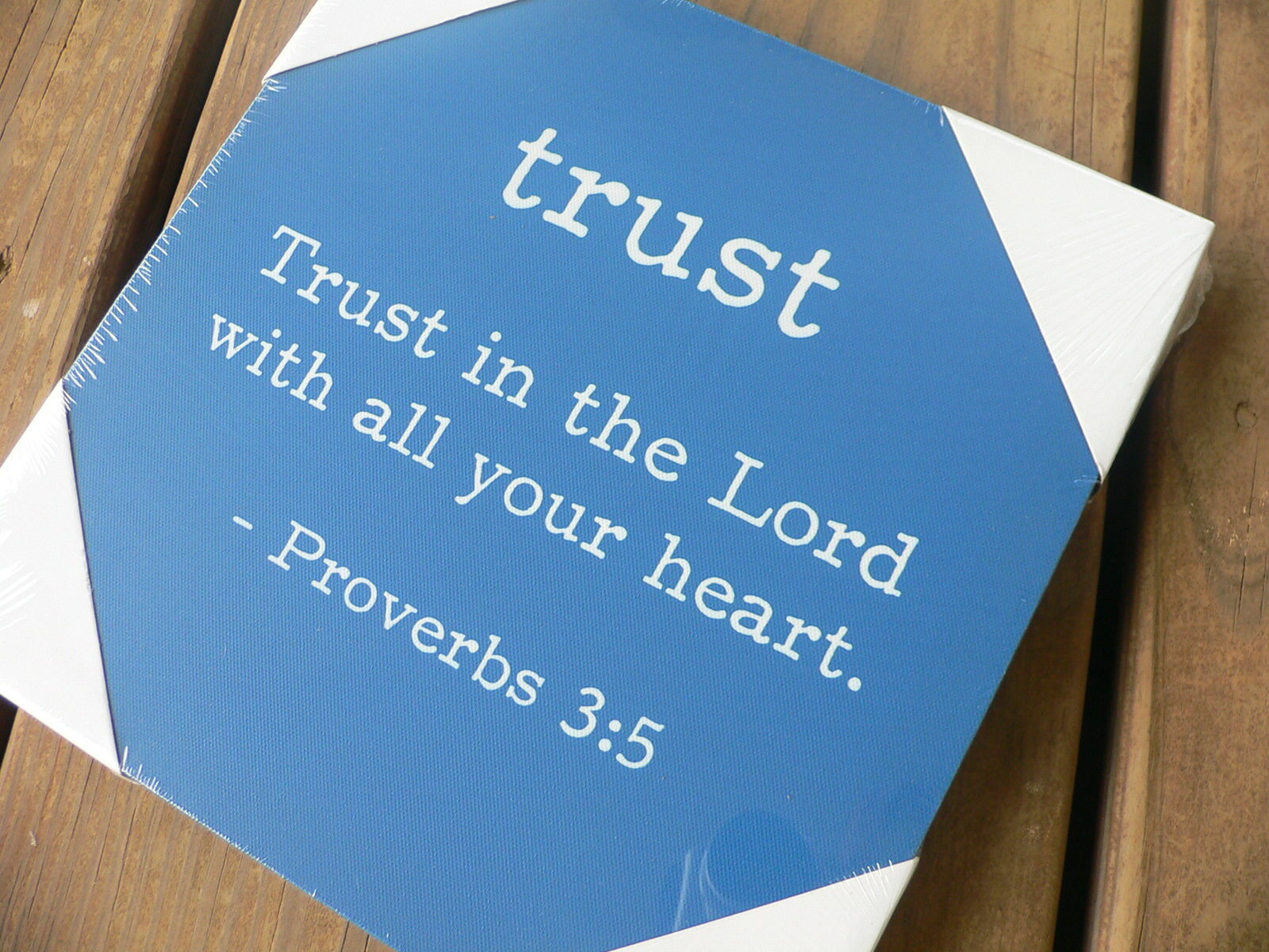 Bible Verse Wall Plaque – TRUST