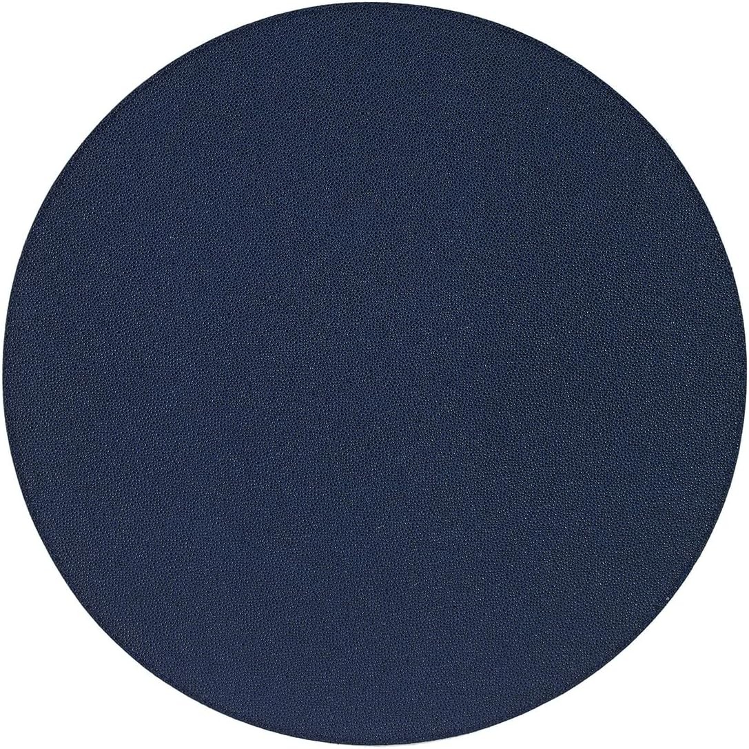 Skate Shagreen Easy Care Placemats- Wipeable Vinyl Table Mats – Round – Set of 4
