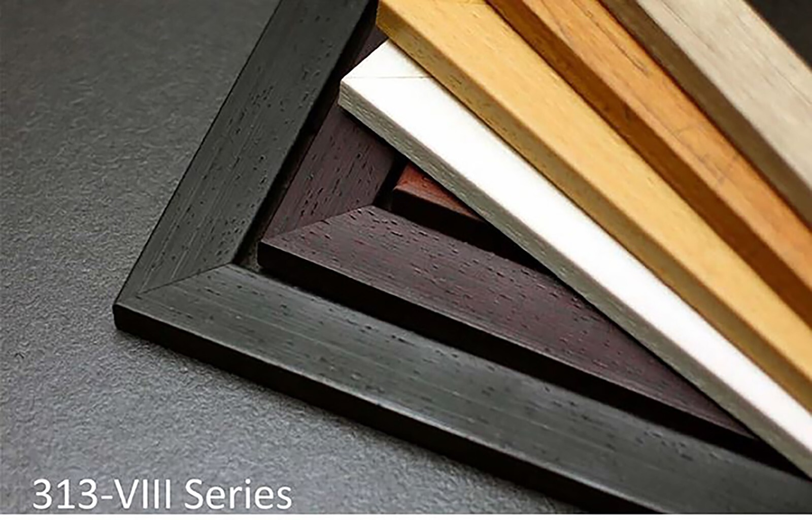 Custom Matted Picture Poster Frame & Mat 1-1/8&Prime; Brown Modern 313VIII 16×20 24×36