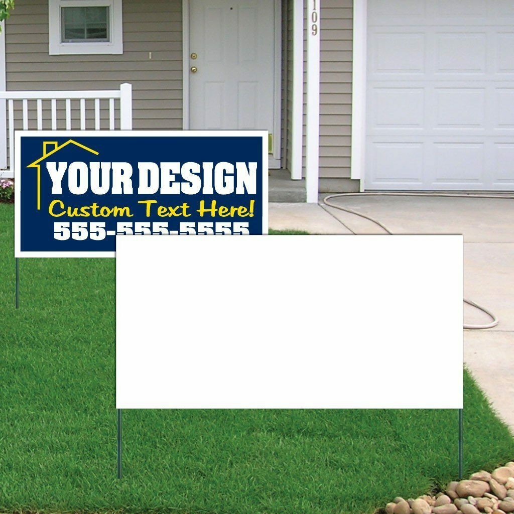 2&rsquo;X4&prime; 4mm Corrugated Plastic Blank Yard Signs – FREE SHIPPING