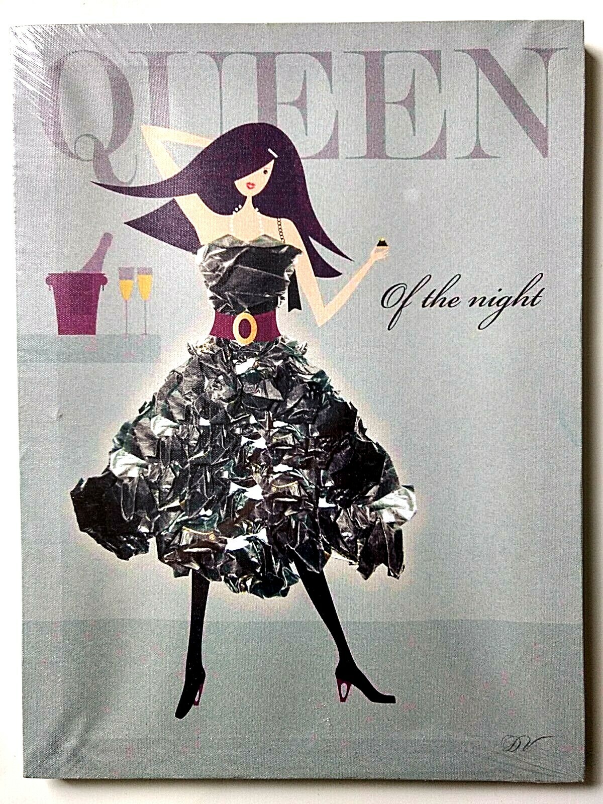 Queen of the Night Vogue Ladies Canvas Print, Rare, Signed, 12&Prime;x 16&Prime;, New Sealed
