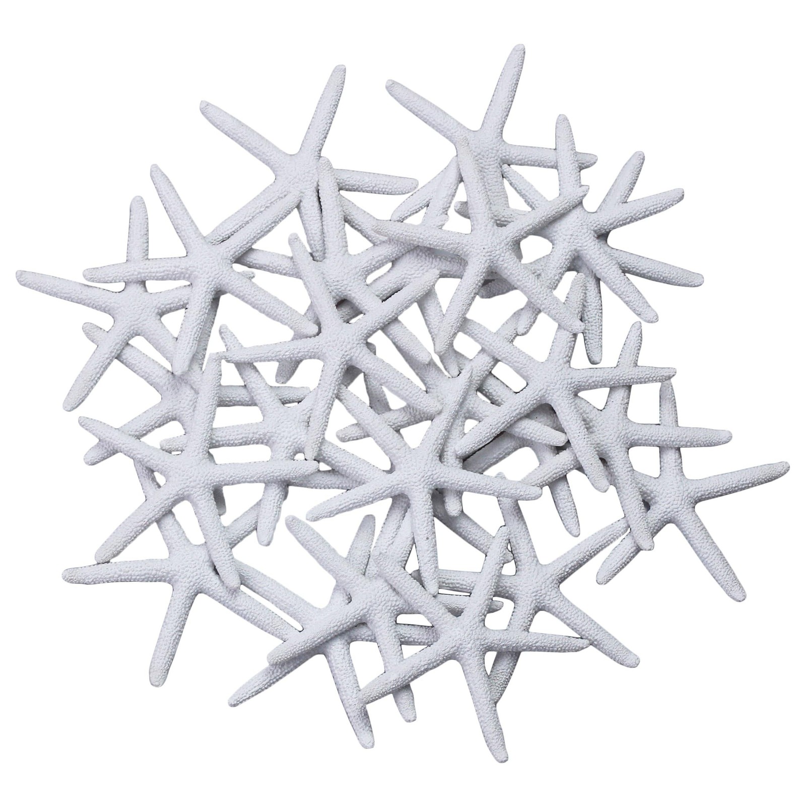 LJY 25 Pieces 8cm White Resin Pencil Finger Starfish for Wedding Home Decor a…