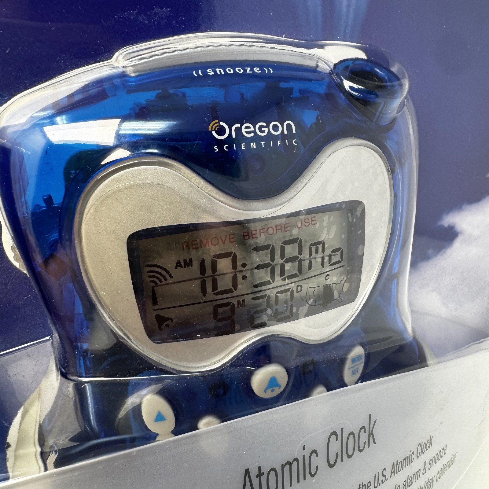 Oregon Scientific Atomic Projection Alarm Clock RM313PA Blue