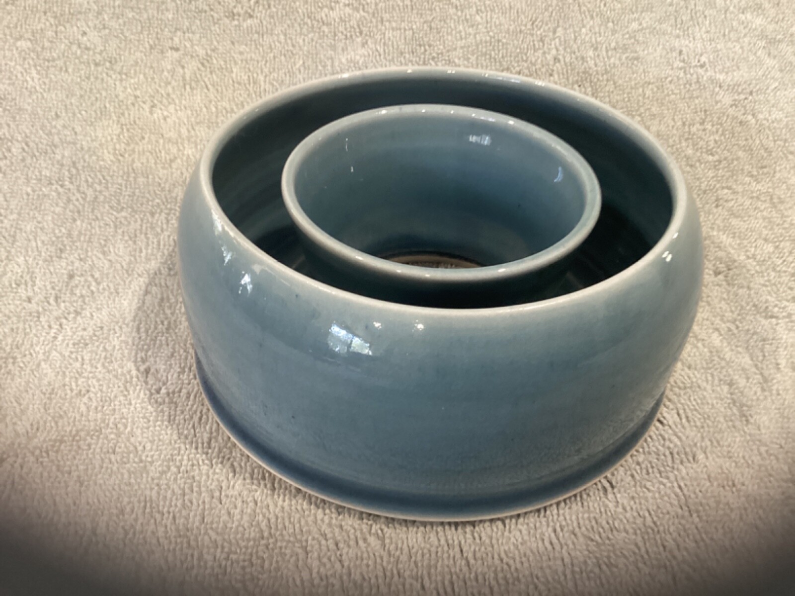 Vintage Retro Branded Ceramic Doughnut Vase, 14cm