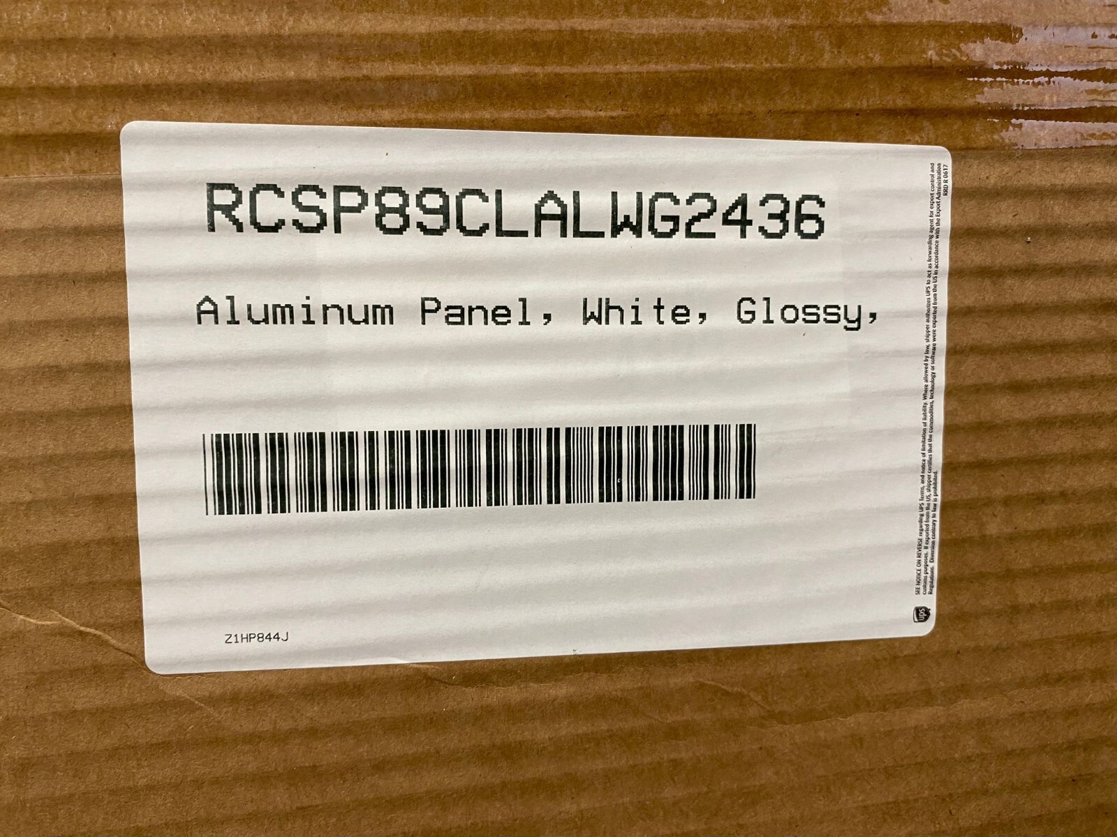 Aluminum Panel White Gloss 24 x 36 inches Pack of 10