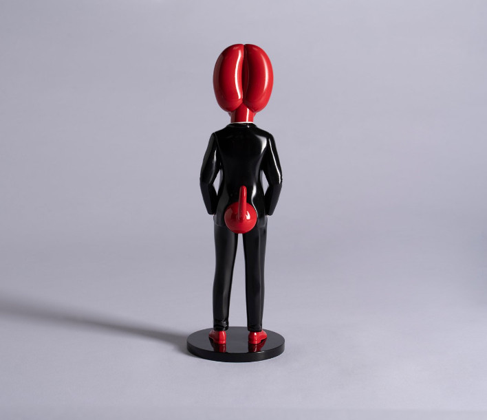 Tall Balloon Dog Sculpture Statue Figure Art Home Decor Gentleman Balloon Dog