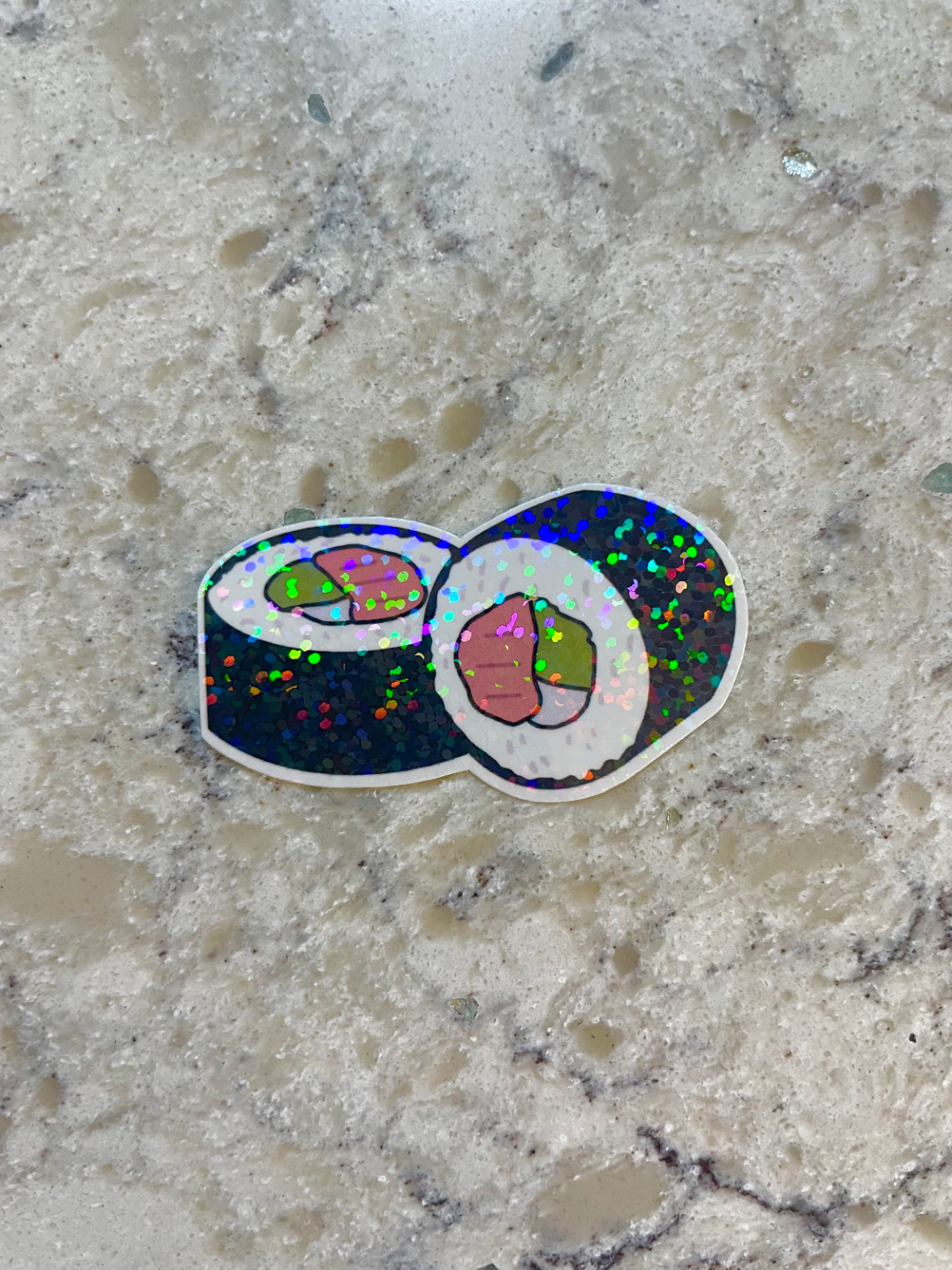 Sushi Sticker l Gloss or Holographic Laminate l Waterproof Decal