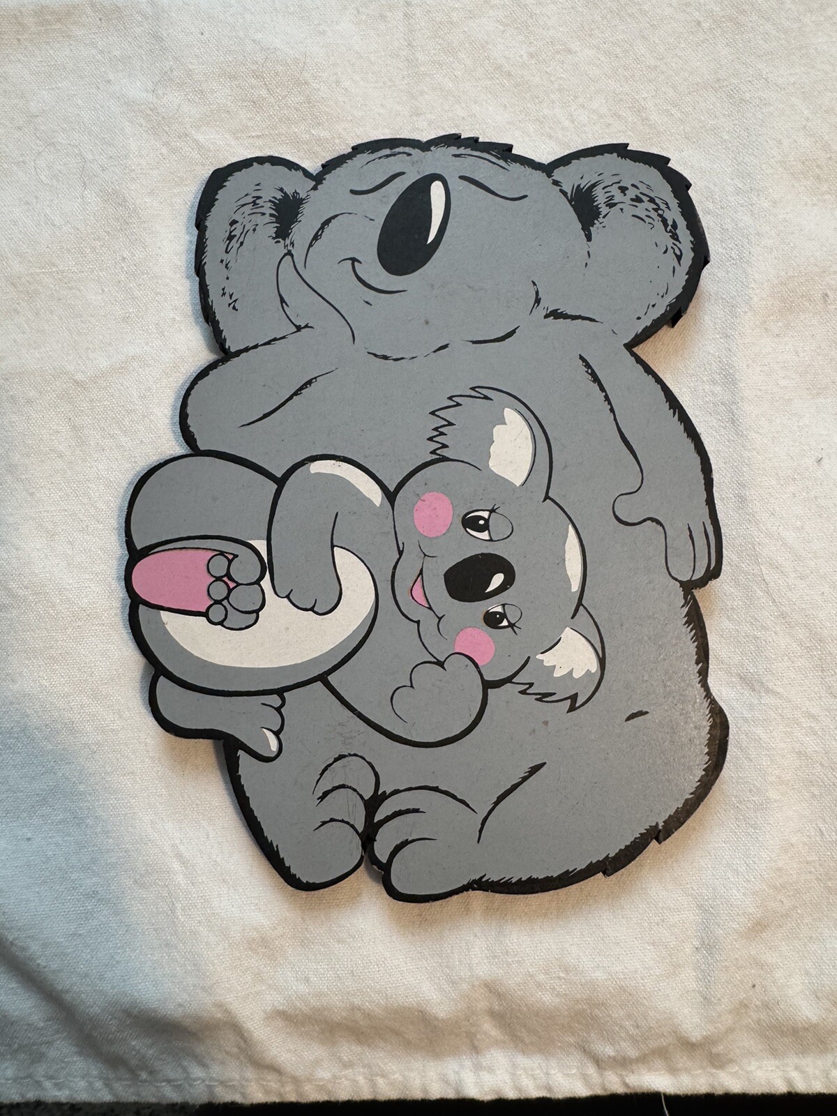 Koala Bear With Baby Wall Hanging Decor Plaque Decoration 7.5 in- Cute
