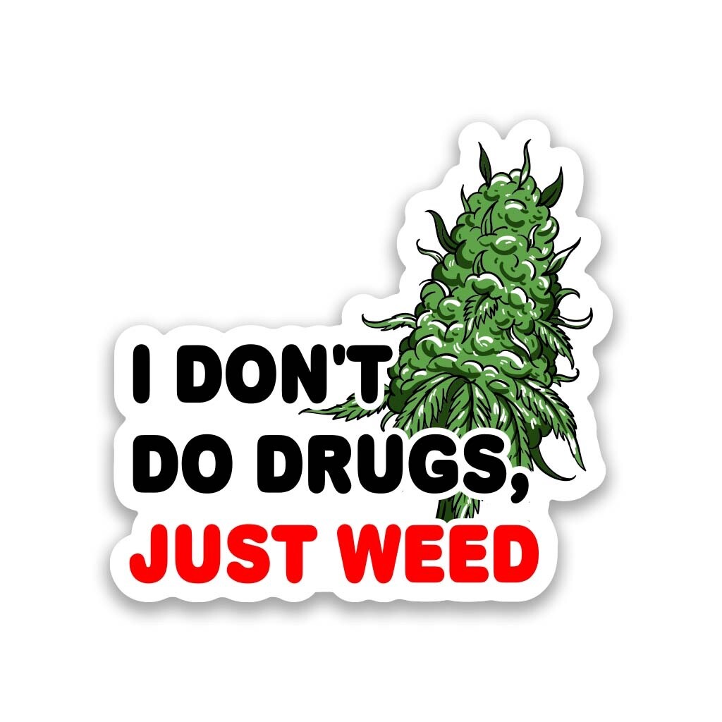 Weed Marijuana Cannabis 420 Vinyl Sticker 3.5&Prime; Wide – Includes Two Stickers