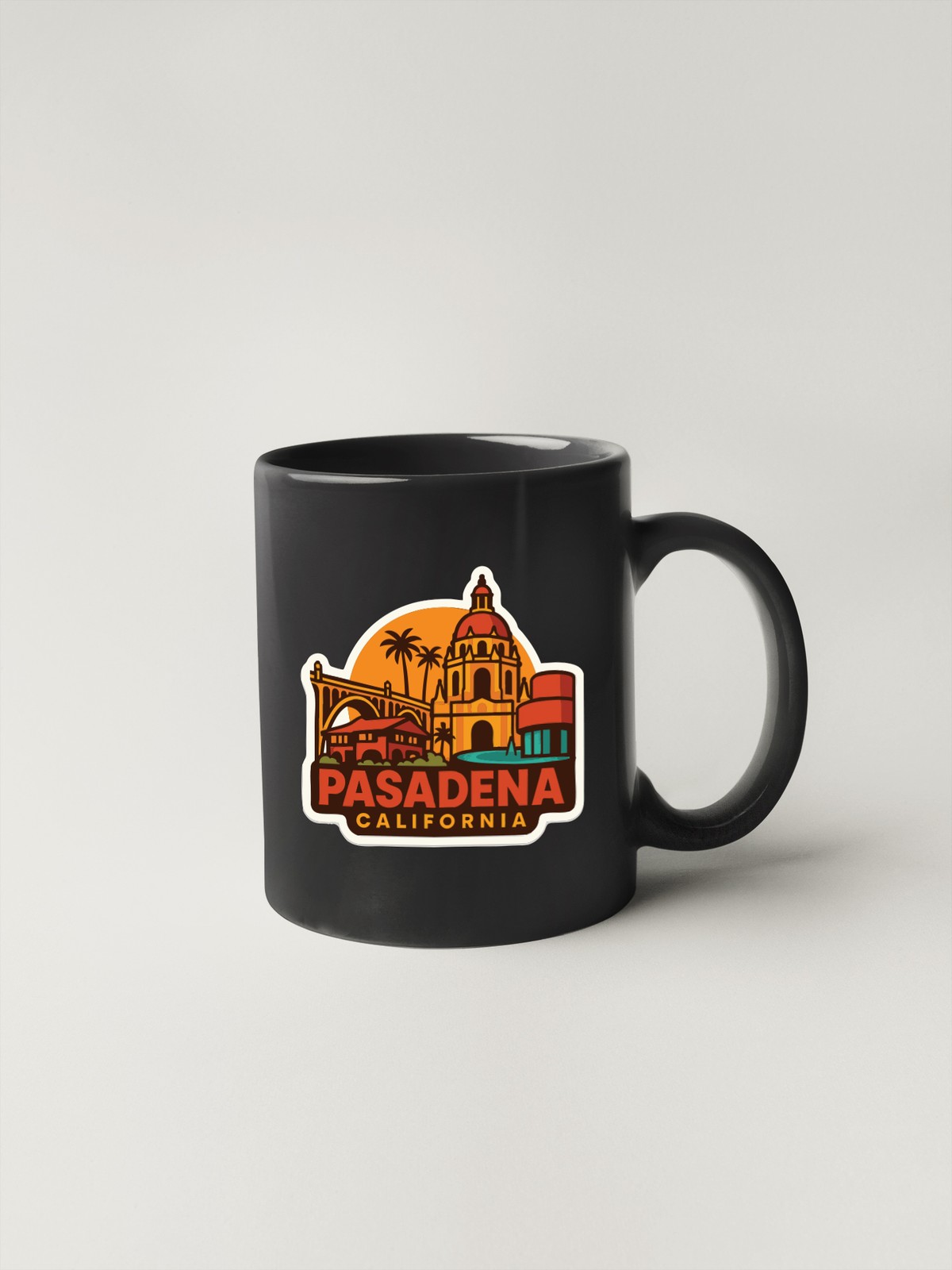 Pasadena California Sticker Decal Vinyl Die-Cut City Skyline Landmark Design