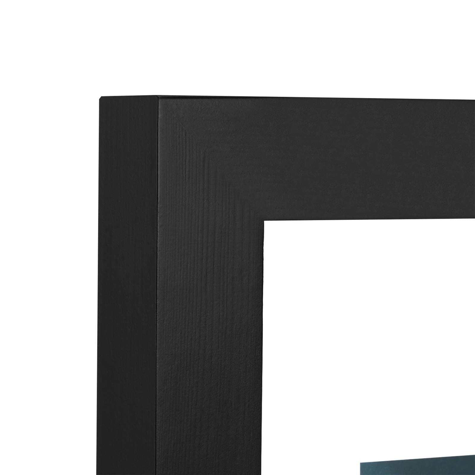 WALL 11×14 Inch Floating Frame, Black Wood Double Glass Float Picture Frame D…