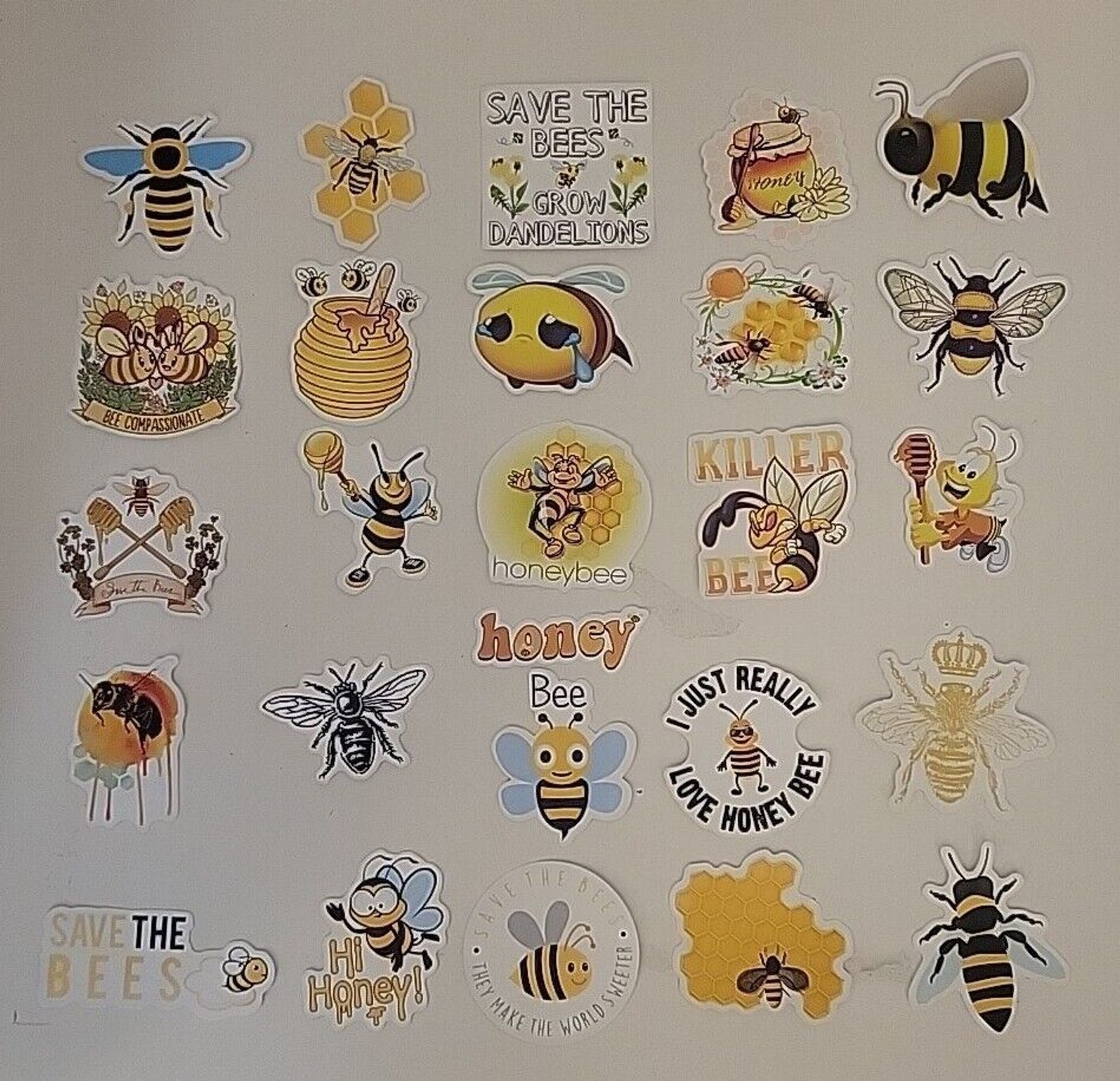 Bee And Honey Sticker Assortment 26 Ct