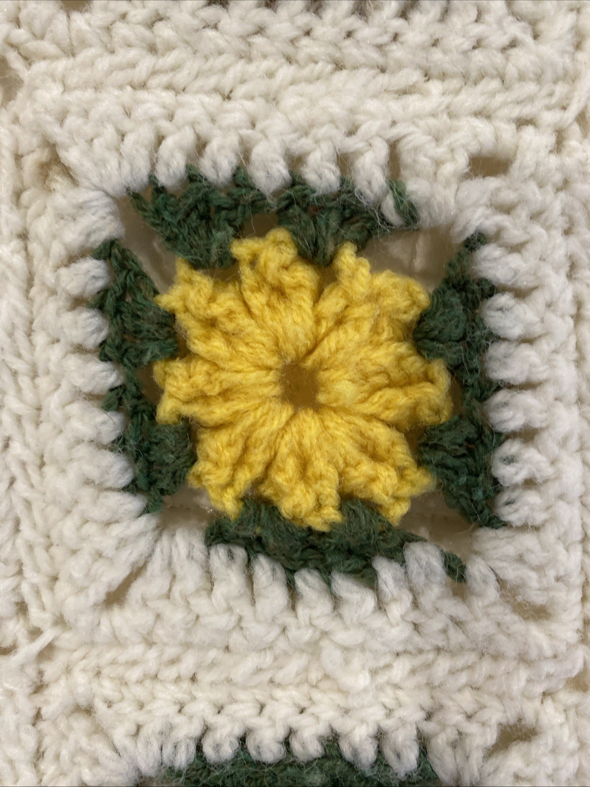 Handmade Handcrafted Granny Square Crochet Afghan Throw Blanket 69×42