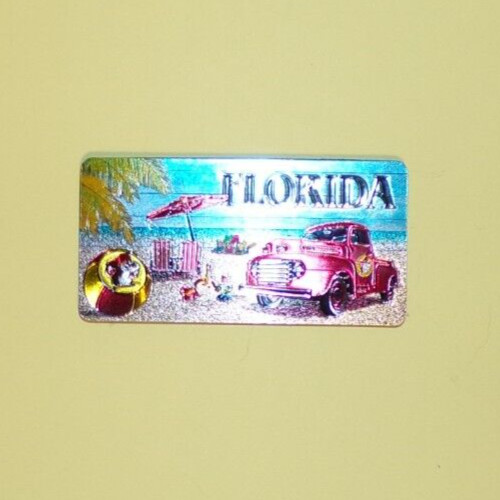 Buc-ee&rsquo;s Florida The Sunshine State DOUBLE-SIDED Magnet Sparkles Daytona Beach