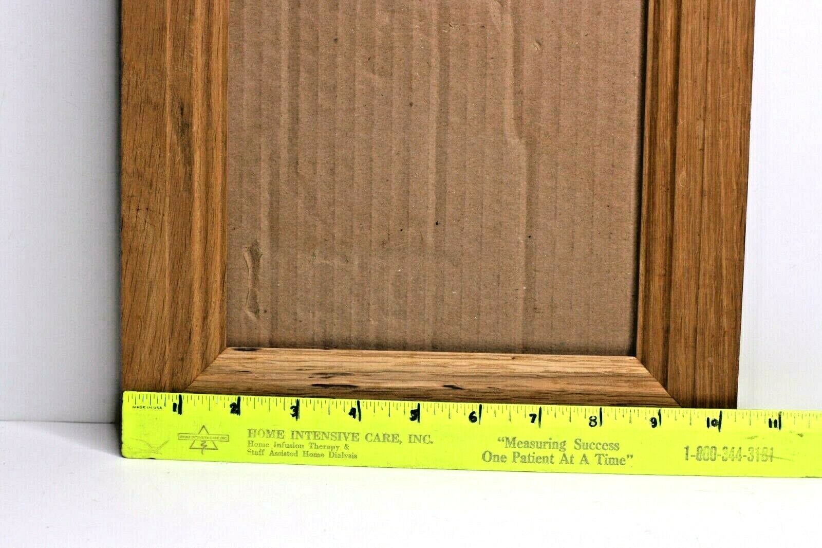 Lot of 2 Oak Solid Wood Picture Frame 7 x 9 Photo