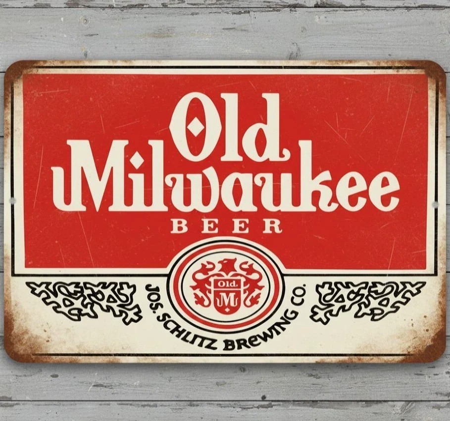 Old Milwaukee Beer 12 x 18 Vintage Novelty Metal Sign Made In USA New!