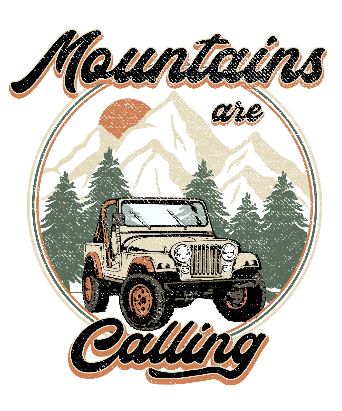 Mountains Are Calling Design Metal Sign (PLEASE READ DESCRIPTION)