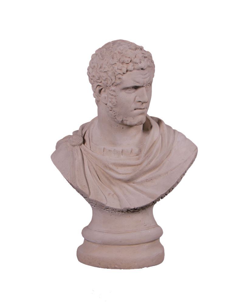 Ancient Roman Emperor Nero Stone Bust Life Size Statue Historic Conqueror